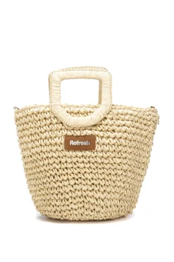 Refresh Bolso de hombro raffia^Mujer Bolsos