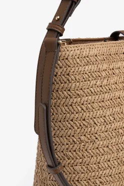 Tiffosi Bolso de paja trenzada^Mujer Bolsos