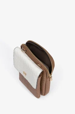 Vilanova Bolso para tel&eacute;fono texturizado bicolor^Mujer Bolsos