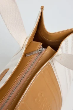 Pepe Jeans Bolso shopper lona rayas^Mujer Bolsos