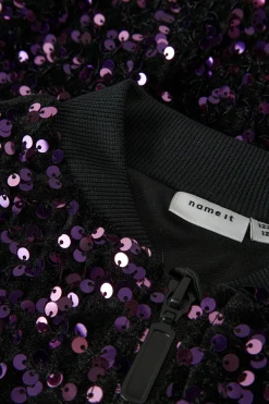 Name It Bomber de lentejuelas y terciopelo de ni&ntilde;a^Niños Abrigos Y Chaquetas