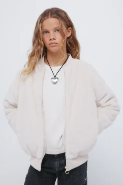 Springfield Kids Bomber de pelo niña^Niños Abrigos Y Chaquetas