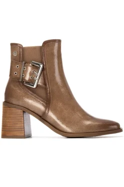 XTI Botín de tacón tipo chelsea^Mujer Botas