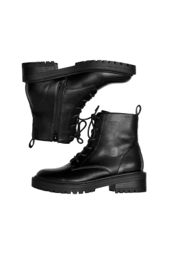 Only Bot&iacute;n polipiel de cordones^Mujer Botas