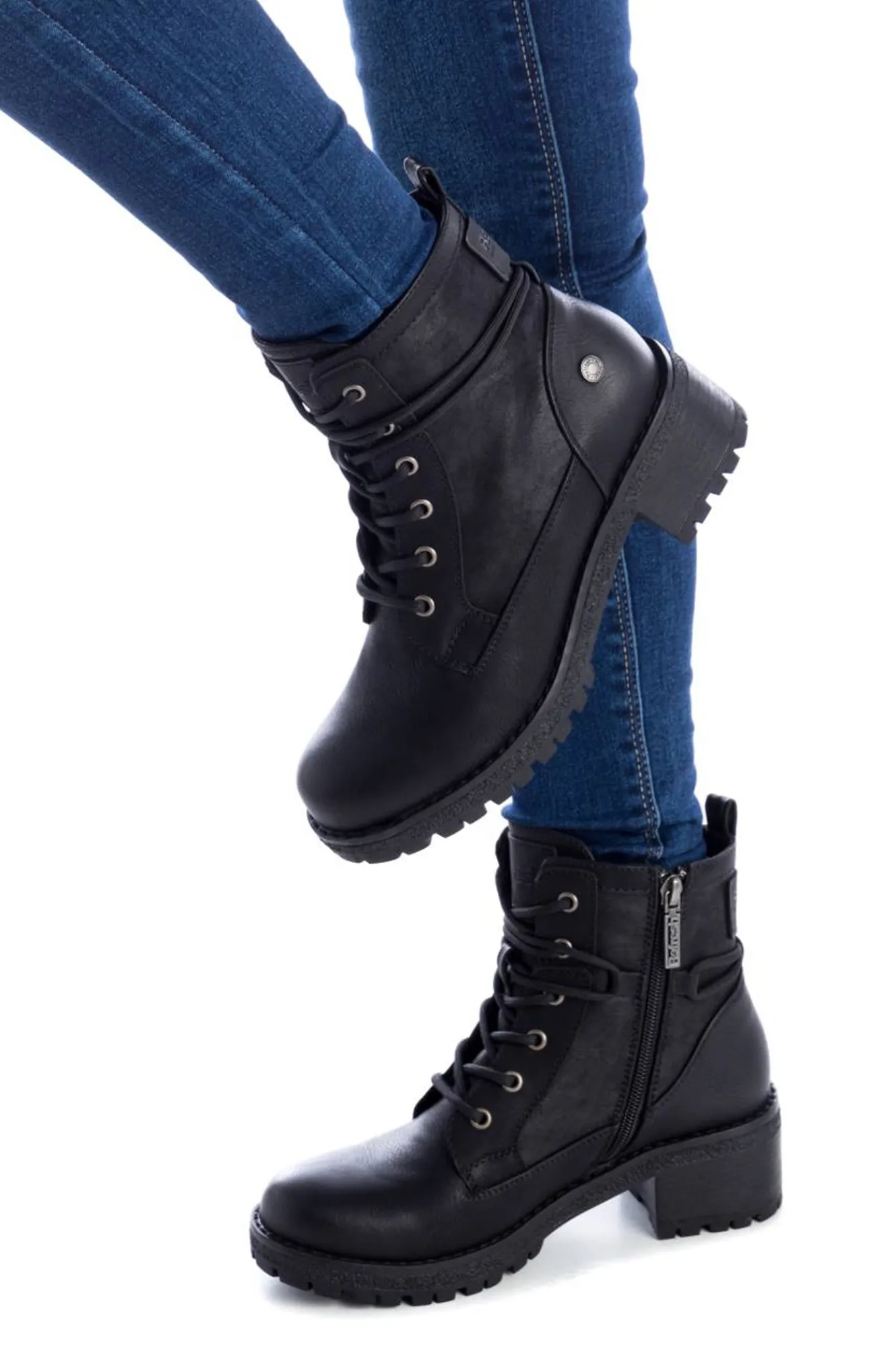 Refresh Botin de tacon con cordones^Mujer Botas