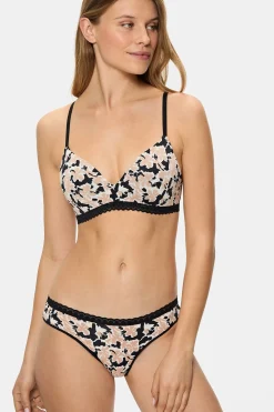 DIM Braga clásica de microfibra print flores^Mujer Braguitas