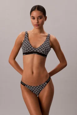 Calvin Klein Braga de bikini cadera estampada^Mujer Baño
