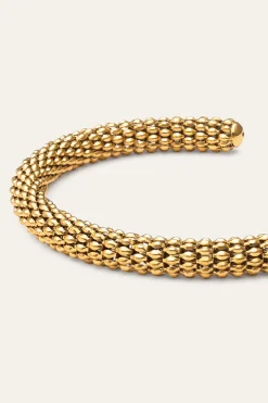 Singularu Brazalete Disco Acero Ba&ntilde;o Oro^Mujer Bisutería