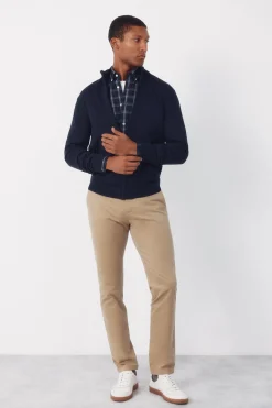 Cortefiel C&aacute;rdigan algod&oacute;n cremallera b&aacute;sico^Hombre Jerséis Y Cárdigans