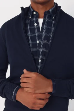 Cortefiel C&aacute;rdigan algod&oacute;n cremallera b&aacute;sico^Hombre Jerséis Y Cárdigans