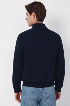 Cortefiel C&aacute;rdigan algod&oacute;n cremallera cuello polo^Hombre Jerséis Y Cárdigans