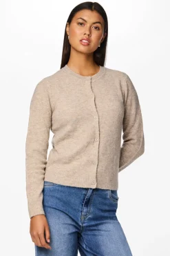 Pieces C&aacute;rdigan botones cuello redondo^Mujer Jerséis Y Cárdigans|Basic Bar