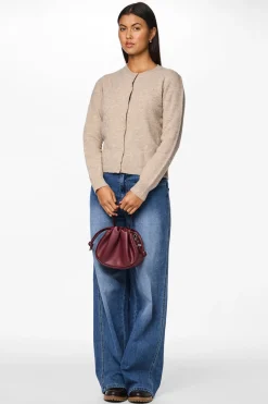 Pieces C&aacute;rdigan botones cuello redondo^Mujer Jerséis Y Cárdigans|Basic Bar