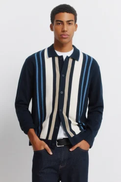 Springfield Cárdigan botones raya vertical^Hombre Jerséis Y Cárdigans