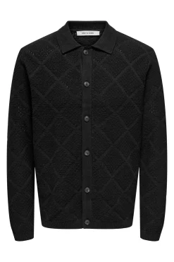 Only & Sons Cárdigan cierre de botones^Hombre Jerséis Y Cárdigans