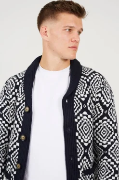 Brave Soul C&aacute;rdigan cierre de botones^Hombre Jerséis Y Cárdigans