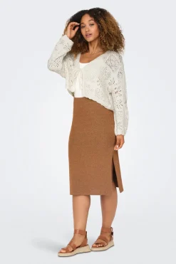 Only C&aacute;rdigan corto de crochet troquelado^Mujer Jerséis Y Cárdigans