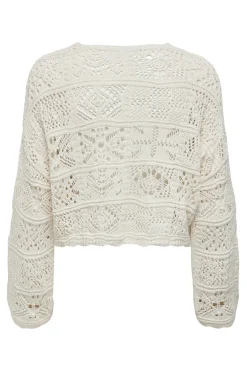 Only C&aacute;rdigan corto de crochet troquelado^Mujer Jerséis Y Cárdigans