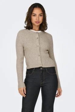 Only C&aacute;rdigan de canal&eacute;^Mujer Jerséis Y Cárdigans|Basic Bar