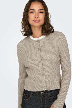 Only C&aacute;rdigan de canal&eacute;^Mujer Jerséis Y Cárdigans|Basic Bar