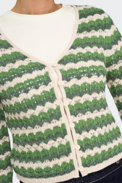 Only C&aacute;rdigan de crochet troquelado^Mujer Jerséis Y Cárdigans