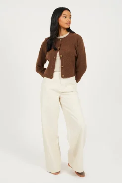 Brave Soul C&aacute;rdigan de punto con botones^Mujer Jerséis Y Cárdigans