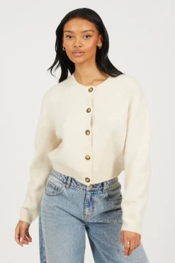 Brave Soul C&aacute;rdigan de punto con botones^Mujer Jerséis Y Cárdigans