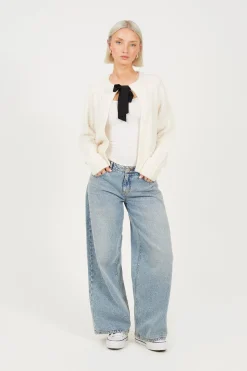 Brave Soul C&aacute;rdigan de punto con lazos^Mujer Jerséis Y Cárdigans