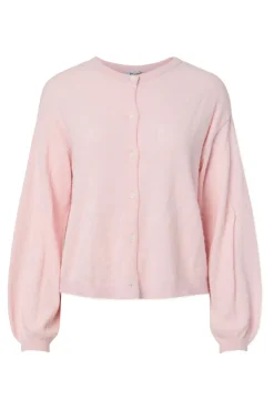 Pieces C&aacute;rdigan de punto con cuello redondo y manga ca&iacute;da^Mujer Jerséis Y Cárdigans