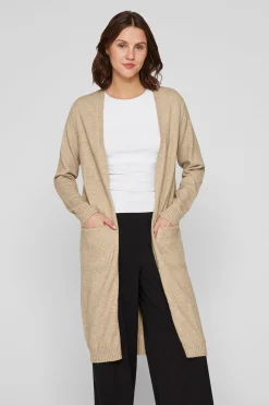 Vila C&aacute;rdigan largo de punto con viscosa^Mujer Basic Bar