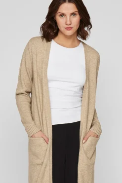 Vila C&aacute;rdigan largo de punto con viscosa^Mujer Basic Bar