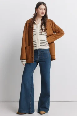 Springfield C&aacute;rdigan pointelle de rayas^Mujer Jerséis Y Cárdigans