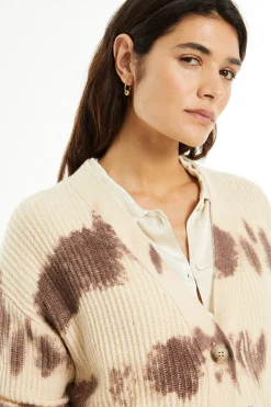 System Action C&aacute;rdigan punto estampado^Mujer Jerséis Y Cárdigans