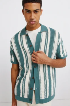 Springfield C&aacute;rdigan rayas botones^Hombre Jerséis Y Cárdigans