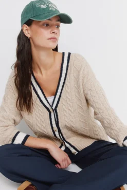 Springfield C&aacute;rdigan trenzado^Mujer Jerséis Y Cárdigans