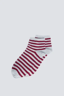 Springfield Calcet&iacute;n corto rayas negras^Mujer Calcetines