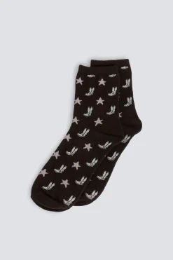 Springfield Calcet&iacute;n largo botas y estrellas^Mujer Calcetines