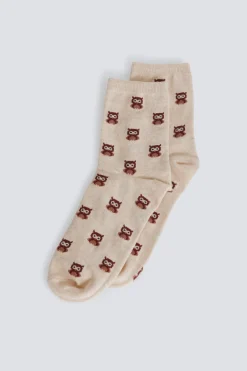 Springfield Calcet&iacute;n largo buhos^Mujer Calcetines