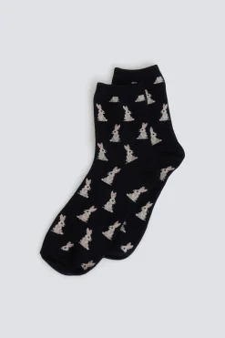 Springfield Calcetín largo conejitos^Mujer Calcetines