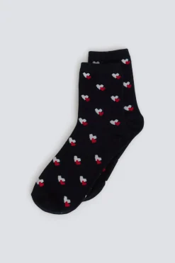 Springfield Calcetín largo corazones^Mujer Calcetines