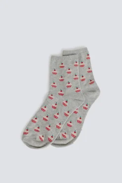 Springfield Calcetín largo cupcake^Mujer Calcetines