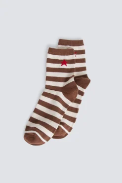 Springfield Calcetín largo de rayas estrella^Mujer Calcetines