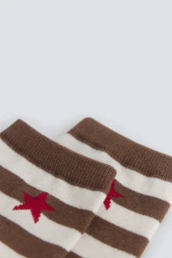 Springfield Calcet&iacute;n largo de rayas estrella^Mujer Calcetines