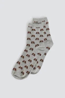 Springfield Calcet&iacute;n largo perritos^Mujer Calcetines