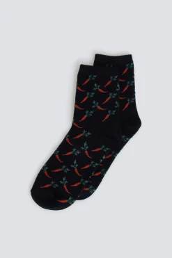 Springfield Calcetín largo zanahorias^Mujer Calcetines