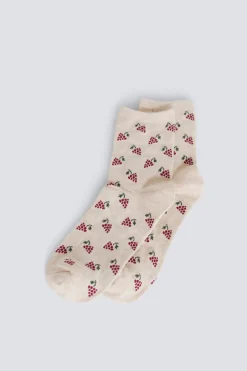 Springfield Calcetines largos uvas^Mujer Calcetines