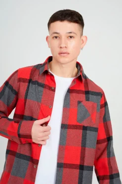 Brave Soul Camisa a cuadros^Hombre Camisas