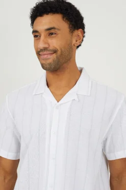 Brave Soul Camisa a rayas manga corta^Hombre Camisas