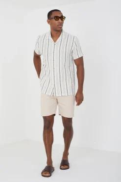 Brave Soul Camisa a rayas manga corta^Hombre Camisas