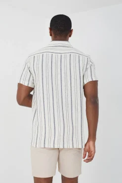 Brave Soul Camisa a rayas manga corta^Hombre Camisas